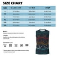thumbnail image 6 of Easygdp Cartoon Sharks Men's Breathable Tank Tops Sleeveless Sporty T Shirts for Basketball, Mountaineering, Bodybuilding -Small, 6 of 8