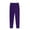 Purple, variant on QTBIUQ Womens Solid Color Large Size Casual Running Fitness Sports Pants with Three Pockets Workout Jogger Pants Light Blue