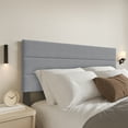thumbnail image 5 of Home Design Etta Twin Upholstered Headboard with Channel Tufting and Foam Padding, Gray, Easy assembly, 5 of 6
