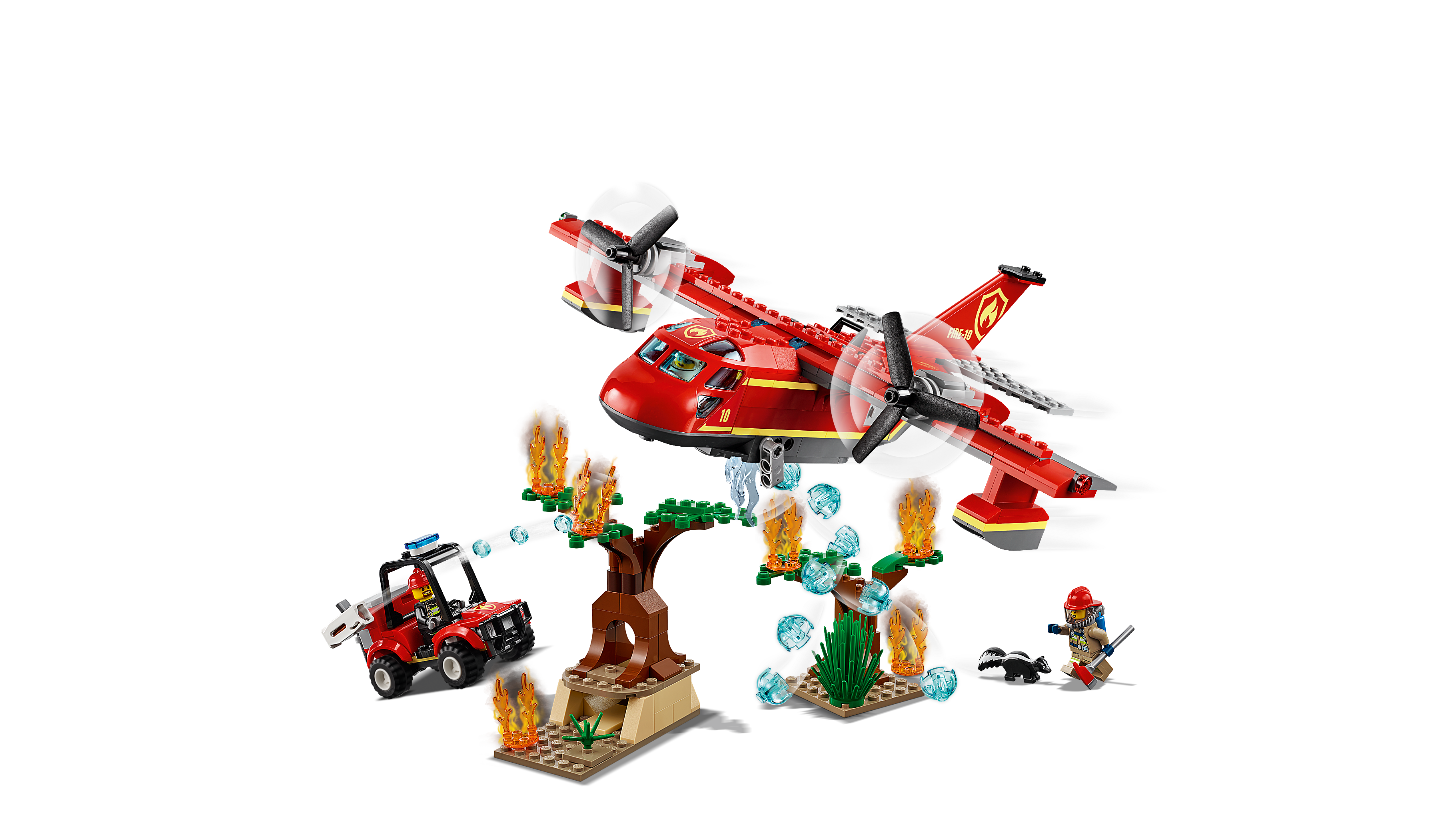 LEGO City Fire Plane 60217 Rescue Plane Building Set