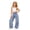 0#^Blue302, variant on WOYY Girls Wide Leg Jeans Bow Embroidery Loose Straight Casual Denim Pants, Sizes 6-16