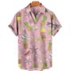 thumbnail image 3 of Camisas de playa hawaianas de verano para hombre, camisa con botones y estampado de postres en 3D para hombre, camisa informal de manga corta, ropa, 3 of 5