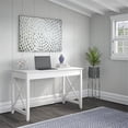 thumbnail image 2 of Scranton & Co Contemporary Engineered Wood Writing Desk in White, 2 of 7