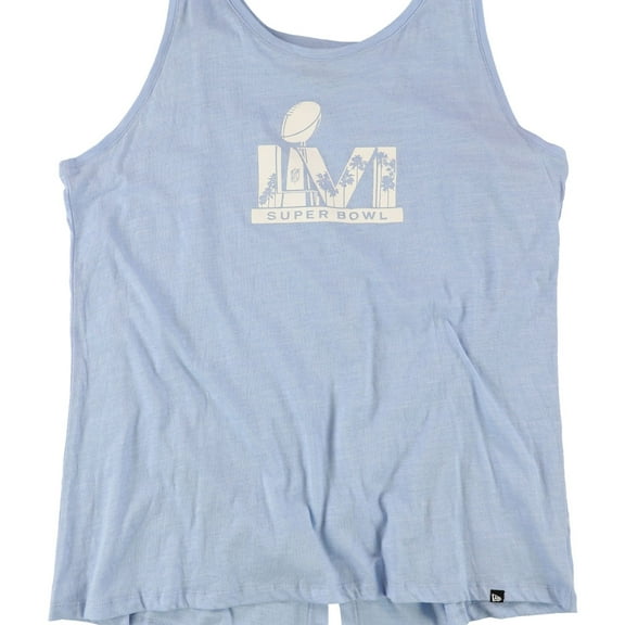 G-III Sports Womens Super Bowl LVI Tank Top, Blue, XX-Large