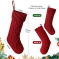 thumbnail image 4 of Ayieyill Christmas Stockings 6 Pack with Names Tags, Personalized Knitted Xmas Stockings 18 inches, Fireplace Stockings for Family Christmas Decoration, 4 of 6