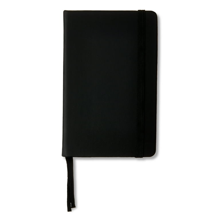Pen+Gear Simulated Leather Journal, Black, 3.5