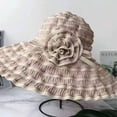 thumbnail image 5 of Sun visor women's sun protection summer big brim hat anti-ultraviolet travel sun hat can be folded and washed/Khaki, 5 of 5