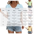thumbnail image 3 of LEKWK Eyelet Tops for Women V Neck Short Sleeve Casual Summer Shirts Fashion Smocked Waist Solid Crop Top Beach Vacation Going Out Outfits, 3 of 5