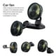 thumbnail image 5 of Kenally Ventilador de 3 velocidades para coche, dispositivo de refrigeración portátil para vehículos de viaje de verano Kits de molduras para tableros de automóviles F404 Cabeza doble Kenally VI015464-01B, 5 of 6