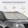 thumbnail image 3 of KLL Dice Cubes Windshield Sun Shade 2-Piece Foldable Car Front Window Sunshade for Most Sedans SUV Truck- Large, 3 of 5