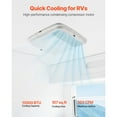 thumbnail image 4 of KFFKFF RV Air Conditioner, 13500 BTU Roof-Top AC Unit, 65 dB Sound Dampening Tech, Includes Air Flow Box, Control Interface and Installation Gear, Ideal for Vans and Trailers, White, 4 of 9