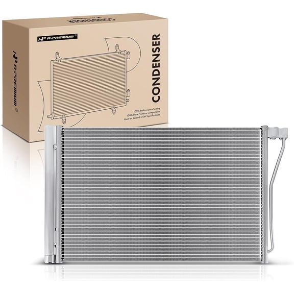 A-Premium Air Conditioning A/C Condenser Compatible with BMW M5 2012-2017, M6 2012-2018, M6 Gran Coupe 2014-2019, 3.0L 4.4L, Replace# 4434, 17112284243