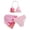 Light Pink, variant on Emitonse Girls 3 Piece Swimsuit,Girl's 3 Piece Bow Print Swimsuit Spaghetti Strap Crop Top Bikini Set Cute Mesh Ruched Cover Up Skirt Light Yellow,Size 9-10 Years
