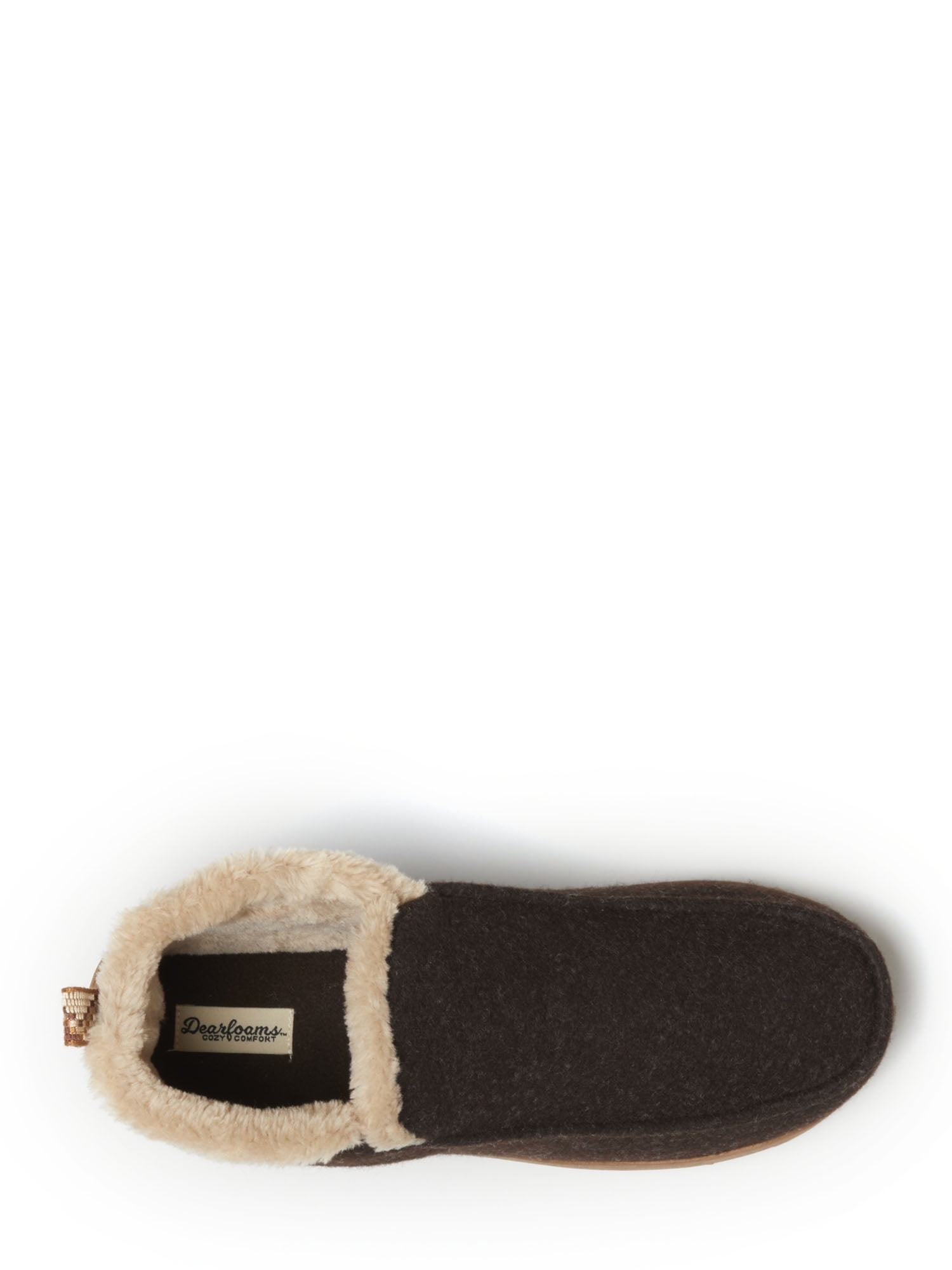 Dearfoams Cozy Comfort Men's Felt Moc Toe Boot Slippers