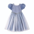thumbnail image 5 of Vestido de princesa de primavera y verano Vestido de mujer con mangas abullonadas Vestido infantil grande Vestido de Frozen, 5 of 5