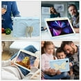 thumbnail image 4 of for iPad Pro 11" 2022/2021/2020/2018 Kids Case with 3D Butterfly Stand & Pencil Holder, Tablet Case with Shoulder Strap, Shockproof Protective Cover for iPad Air 5th/4th 10.9" 2022/2020, Blue+Beige, 4 of 8