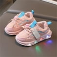 thumbnail image 2 of PINQI Kids Light Up Sneakers Boys Girls Soft Sole Breathable Sport Shoes LED Glowing Luminous Tennis Sneakers for Outdoor, 2 of 6