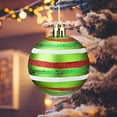 thumbnail image 5 of 12PCS Grinch Christmas Ball Ornaments, 2.4 Inch Glittering Hanging Xmas Balls for Tree Decoration, Swirl Candy Cane Balls, Red Green Christmas Baubles for Home Holiday Party Decor, 5 of 5