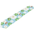 thumbnail image 5 of 13x90in SKYSONIC Rectangle Cloth Table Runner Frogs with Flowers Printed Table Runner for Wedding Birthday Holiday, 5 of 5