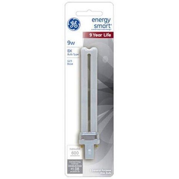 GE Lighting 13577 9-Watt Soft White CFL DBL BIAX Replacement 2700K Light Bulb, 1-Pack