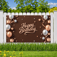 thumbnail image 5 of Decorative Design Happy Birthday Banner Balloon Decoration Glitter Crown Elegant Backdrop for Birthday Celebration Indoor Party Event Background, 5 of 7
