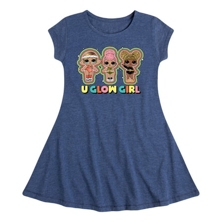 

LOL Surprise! Dolls - U Glow Girl - Girl Group - Toddler & Youth Girls Fit & Flare Dress