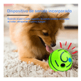 thumbnail image 3 of 11cm Pelota De Juguete Con Sonido Mascotas Belug , Verde con líneas Negras, 3 of 4