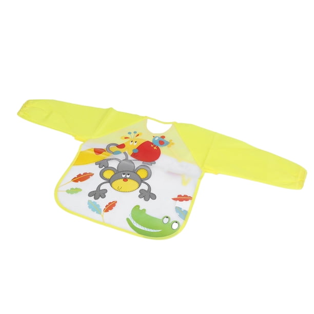 Baberos delantales para bebés, baberos de manga larga para bebés, mono de alimentación para niños pequeños, bata de arte para niños diseñada a medida