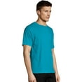 thumbnail image 2 of Hanes EcoSmart Unisex Crewneck T-Shirt Teal XL, 2 of 4