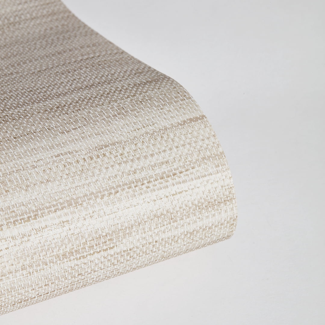 Tempaper Textured Horizontal Faux Grasscloth Beige Peel and Stick Wallpaper, 20.5" x 9'