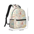 thumbnail image 2 of Yiaed Fall Rabbit Print School Backpack College Backpack Daypacks for Students High School Spacious and Durable Daypack for Work and Travel-One Size, 2 of 6