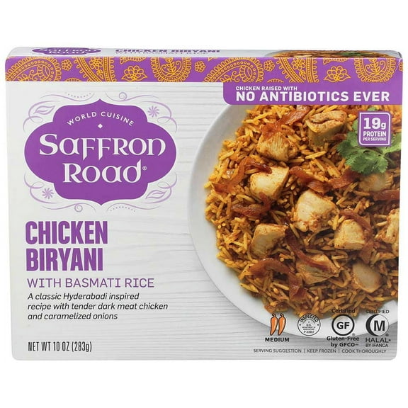 Saffron Road Antibiotic Free Chicken Biryani With Basmti Rice,, 10 Oz (pack Of 8)