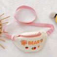 thumbnail image 4 of Riñonera Para Niños Bolso Riñonera de moda para niños monedero con letras de nailon dibujos animados bonitos para niños (blanco), 4 of 9