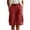 ZA-Red-cargo pants women, variant on Yourumao Cargo Shorts for Women Drawstring Elastic Waist Bermuda Short Solid Loose Summer Casual Pants for Outdoor Hiking with Pockets