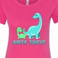 thumbnail image 4 of Inktastic Auntie-saurus Cute Brontosaurus Family Women's T-Shirt, 4 of 5