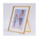 thumbnail image 2 of Gold Floating Picture Frame Set Of 2, Gift Metal Glass Photo Frames, For Tabletop Display Verticall G, 2 of 5