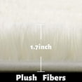 thumbnail image 5 of Nvzi Ivory Round Rug for Bedroom,Fluffy Circle Rug 23.6*23.6in,Shaggy Circular Rug for Nursery Room,Fuzzy Plush Rug for Dorm, 5 of 5