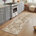 thumbnail image 3 of Runner Rug 2.62'x6.56', Brown Anchor Nautical Non Slip Backing Floor Mats Soft Area Rugs, Absorbent Muddy Dirt Trapping Carpet for Entryway Hallway Bedroom Kitchen Coastal Beach Coral Starfish, 3 of 9