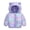 Purple, variant on Girl Winter Coat Winter Down Coats for Kids Baby Girls Light Puffer Padded Jacket Bear Hoods Infant Outerwear(Red,18-24 Months)