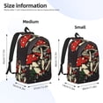thumbnail image 3 of KLL Red Mushrooms Print Travel Laptop Backpack - College Backpack Business Work Bag Nurse Bag Casual Daypack for Weekender Business Hiking -Medium, 3 of 6