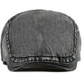 thumbnail image 3 of Kiibsot 2 Pack Mens Denim Cotton Newsboy Cap Ivy Gatsby Driving Hunting Cabbie Hats, 3 of 7