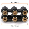 thumbnail image 4 of THE CIMPLE CO - Triple RCA Coupler Female to Female, AV RCA Extension Adapter for TV HDTV 10 pk, 4 of 9
