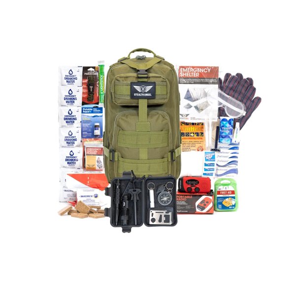 Kit de Supervivencia Stealth Angel 1 Persona 72 Horas Verde Militar