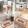 thumbnail image 6 of Red Truck Pumpkin Fall Kitchen Rugs Set 2Pcs Soft Standing Area Mat for Farmhouse Doormat Outdoor Harvest Decor 17"x47"+17"x30", 6 of 6