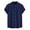 Blue, variant on Men's Dress Shirts Stretch Stain Shield Casual Mens Short Sleeve Shirts Button Down Solid Formal Shirt Grey,4XL