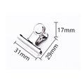 thumbnail image 3 of Clip de 10p de metal plateado negro transparente para papelería, suministros de oficina, clip de papel para el hogar, clip fijo para libros pequeños, clip para tablero de dibujo, 3 of 5