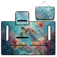 thumbnail image 5 of Whosucclay Turtle Floral Design Golf Cart Blanket, 51.18 x 30.3 inches 4 Pockets Heavy Duty Golf Cart Seat Cushion Cover with All-Weather Protection, 5 of 9