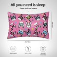 thumbnail image 5 of Rocae Colorful Cute French Bulldog for Satin Pillowcase 20x30 Inches for Hair and Skin,Gifts for Women Men Super Soft Pillow Covers (Pillow core not included), 5 of 7