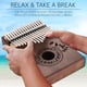 thumbnail image 4 of Piano Kalimba UNOKKI de 17 teclas, color caoba, con accesorios, 4 of 8