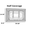 thumbnail image 3 of Covermates Outdoor Half TV Cover – Up to 70 Inches, Durable Polyester, Weatherproof, Dustproof, Draw Cord Closure, Outdoor TV Covers-Charcoal, 3 of 6
